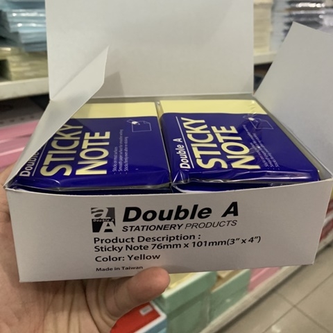 Hộp 12 xấp Giấy note Double A 3x4