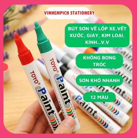 Bút sơn Toyo Paint marker SR101 phục hồi màu cho tất cả các bề mặt
