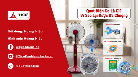 Quạt Điện Cơ Là Gì? Vì Sao Lại Được Ưa Chuộng