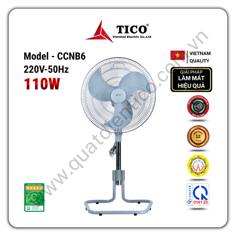 Quạt chân sàn CCNB6 - Công suất 110W - Sải cánh 500mm