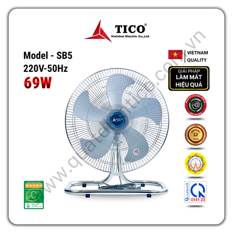 Quạt sàn SB5 - Công suất 69W - Sải cánh 450mm