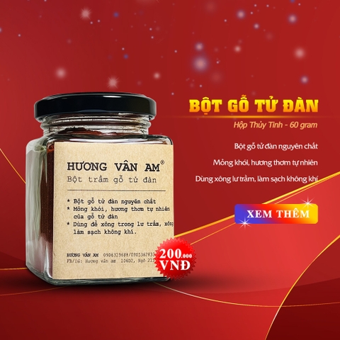 Bột trầm gỗ tử đàn