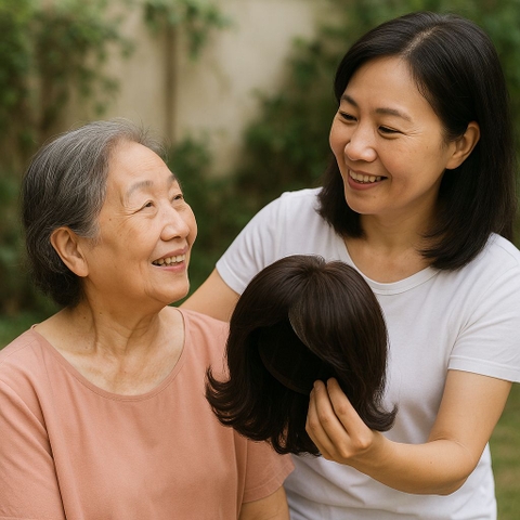 Tóc Giả Trung Niên - Món Quà Vu Lan Ý Nghĩa, Tinh Tế Dành Tặng Mẹ