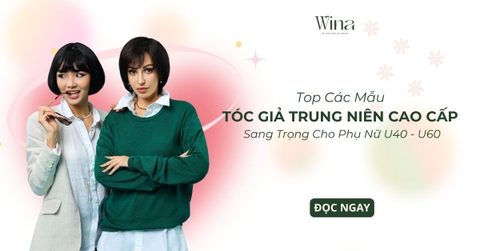 Top Các Mẫu Tóc Giả Trung Niên Cao Cấp Sang Trọng Cho Phụ Nữ U40 - U60