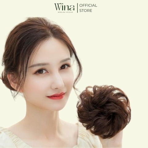 Tóc Búi Giả Cột Xù - Xoăn Cô Dâu