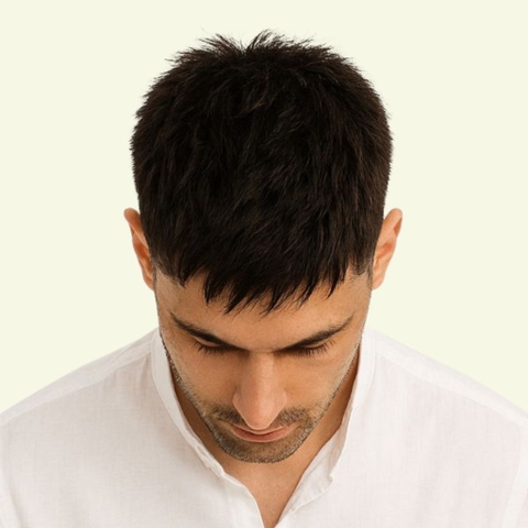 Tóc Giả Nam Che Hói - Kiểu Mohican Bằng Tóc Thật | Wina