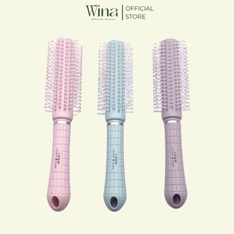 Lược Tròn Chải Tóc & Gỡ Rối Tạo Kiểu Tóc Xoăn Uốn Phồng 25cm LT-03 | Tóc Giả Wina