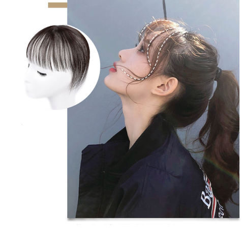 Mái Thưa Phủ Đỉnh 3D Xoáy Bằng Tóc Thật 30cm