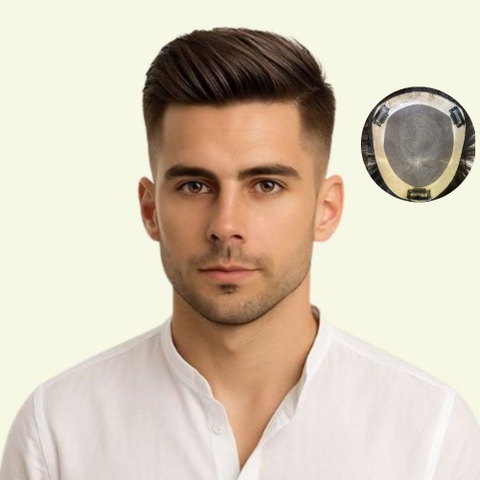 Tóc Giả Nam Che Hói - Kiểu Quiff Bằng Tóc Thật | Wina