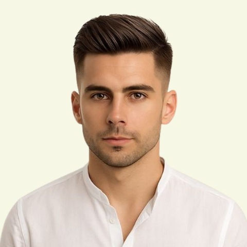 Tóc Giả Nam Che Hói - Kiểu Quiff Bằng Tóc Thật | Wina