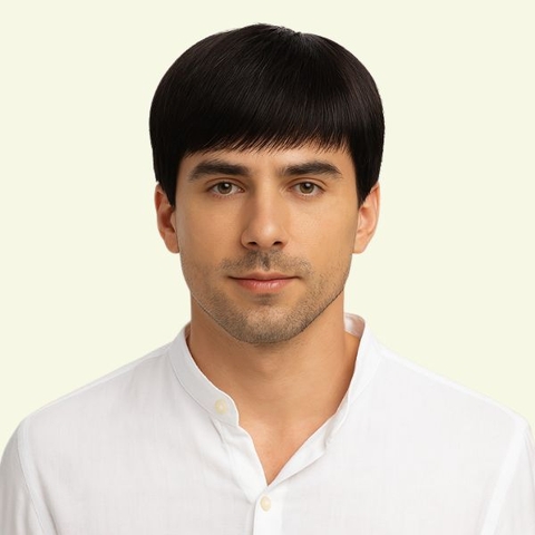 Tóc Giả Nam Nguyên Đầu - Kiểu Đơn Giản Bằng Tóc Thật | Wina Wigs