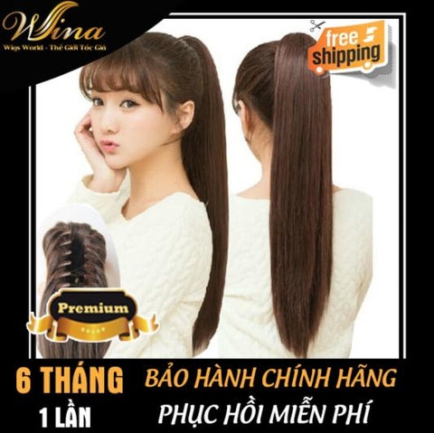 Tóc Cột Quặm Tóc Thật 60cm TCT-03 | Shop Tóc Giả Wina Wigs