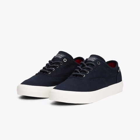 Giày thể thao nam Tommy Hilfiger Canvas 05400-DW5 – Màu Xanh Navy