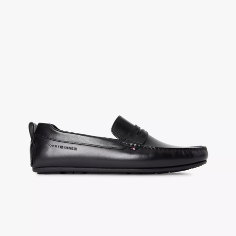 Giày lười nam Tommy Hilfiger Leather Driving Loafer 05790 – Màu đen
