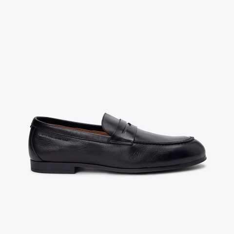 Giày lười nam Tommy Hilfiger Leather Loafer 05849 – Màu đen