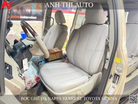 Bọc ghế da Nappa Vario cao cấp cho Toyota Sienna 2011