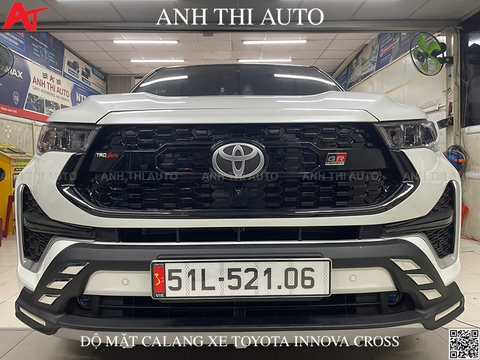 Combo Mặt Calang Và Ốp Cản Trước Sau Toyota Innova Cross