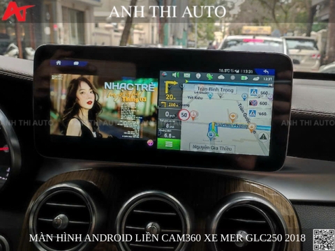 Màn hình Android liền Cam360 xe Mercedes GLC250 2018