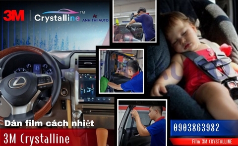 Dán Film Cách Nhiệt 3M Crystalline Chính Hãng