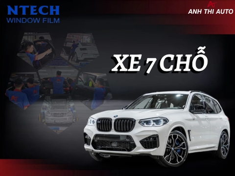 Dán Phim Cách Nhiệt Ô Tô NTECH Chính Hãng xe 7 chỗ