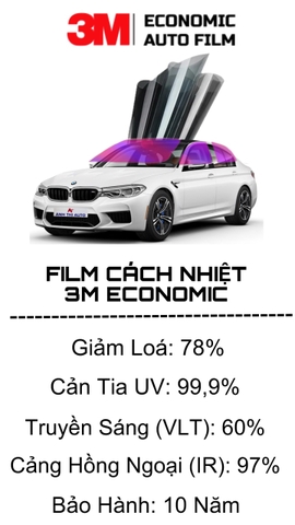Bảng Giá Dán Film 3M Gói Economic