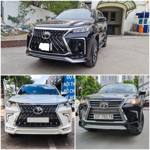 Toyota Fortuner 2021 độ Body Kit Lexus LX 570 nhập khẩu đủ các màu, giá cực tốt.!