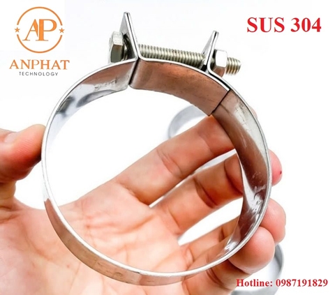 Đai Siết BuLong chuẩn inox 304 ( SIZE 25mm - 350mm )