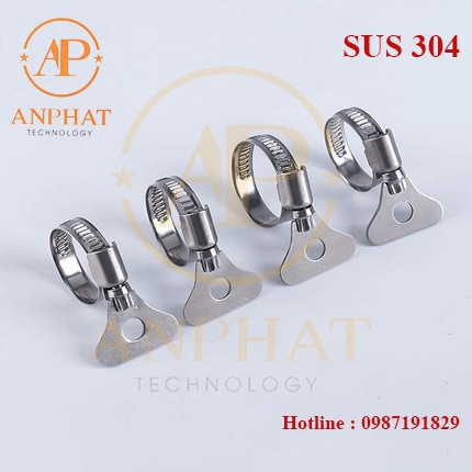 ĐAI SIẾT, CỔ DÊ TAY VẶN (inox 304)