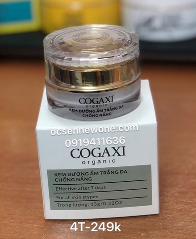 Kem giữ ẩm trắng da chống nắng COGAXI-4T-organic-15g 