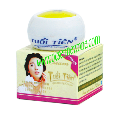 Tuổi Tiên-Kem Dưỡng Trắng Da Mặt Thế Hệ Mới 4 in1 Linh Chi (18g)_TT003 