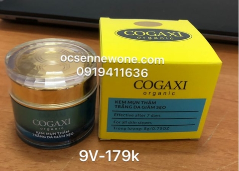 Kem mụn thâm trắng da giảm sẹo COGAXI-organic-8g-9V 