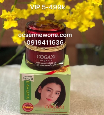 Kem nám trắng da tàn nhang đồi mồi COGAXI-VIP 5-organic-40g 