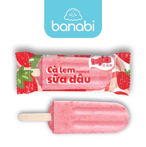 Cà lem Banabi-sữa dâu-75ml 