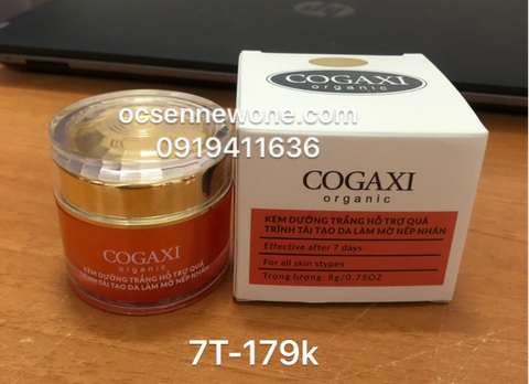 Kem dưỡng trắng hỗ trợ quá trình tái tạo da làm mờ nếp nhăn COGAXI-7T-organic-8g 
