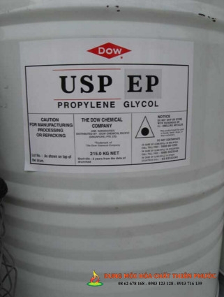Tiêu chuẩn chất lượng của dung môi propylene glycol