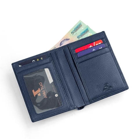 Ví đứng VICTOR - Da bò hạt