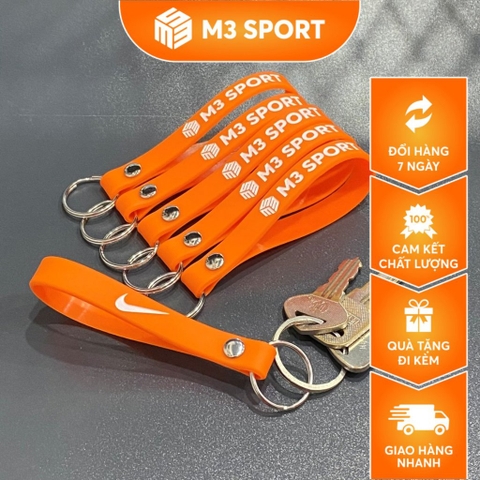 Móc Khóa Silicon Đa Năng Tiện Dụng Logo M3 Sport
