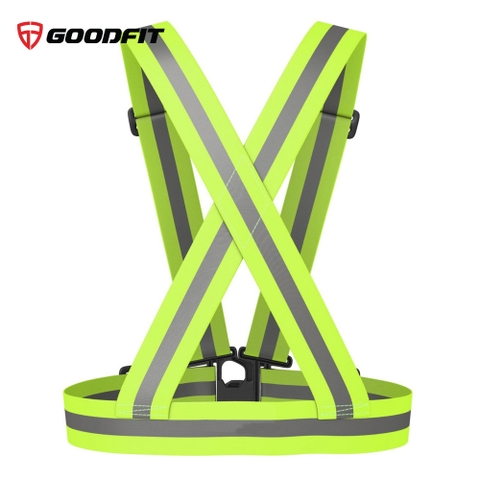Dây đai phản quang chạy bộ, đạp xe co giãn 4 chiều GoodFit GF04RA