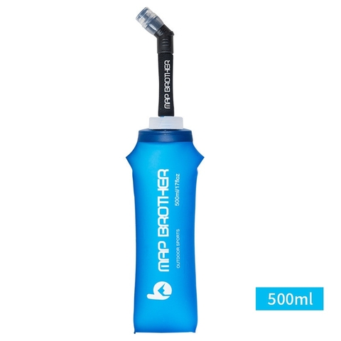 Bình nước mềm MAP BROTHER 500ml + Ống hút