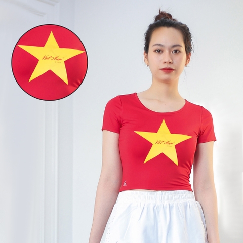 Áo Croptop cộc tay Sao Vàng CRTSV01