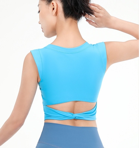 Áo croptop thể thao nữ Lulu TX144
