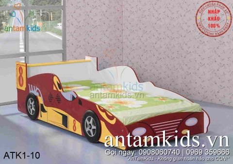 Giường Ô tô cho Bé Trai mê Xe Hơi màu Đỏ - ngộ nghĩnh siêu đáng yêu ATK1-10