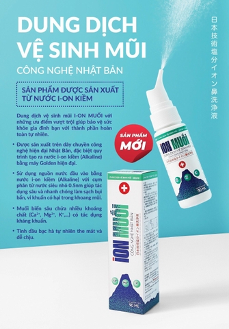 Dung dịch ion muối vệ sinh mũi (chai 90ml)