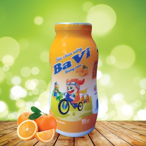 Sữa chua uống hương cam 95ml (thùng 48 chai)