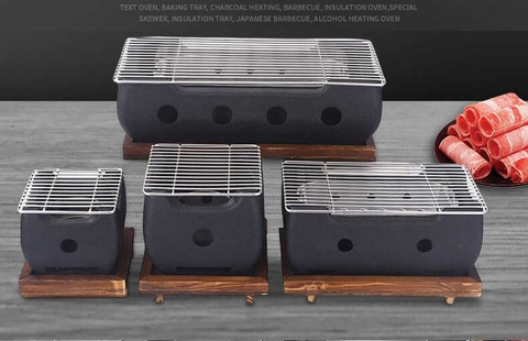 Lò bếp nướng mini bằng than cồn kiểu hàn quốc