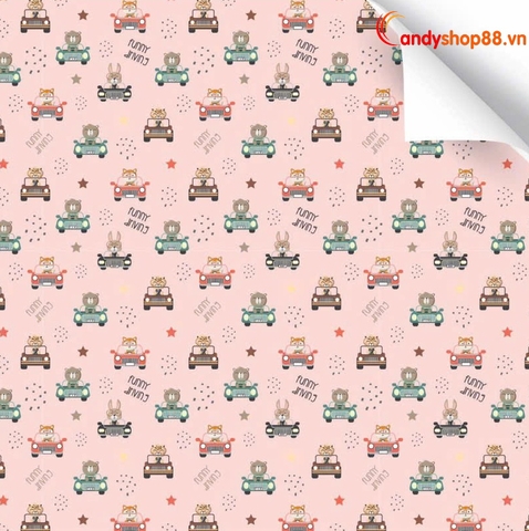 Giấy gói quà thỏ con GQC-07
