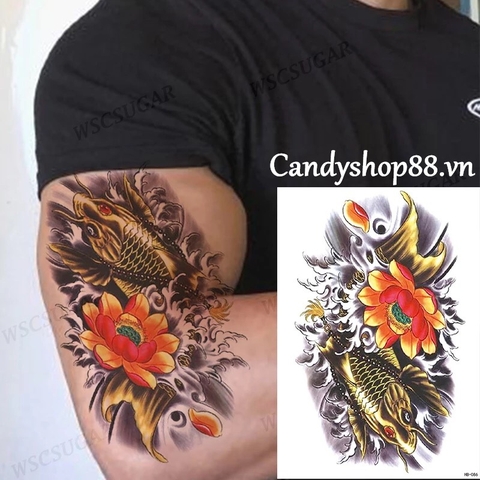 Hình xăm tattoo cá chép HB-086