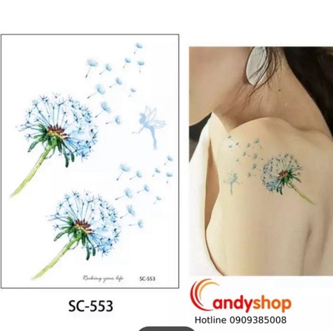 Hình Xăm Tatoo Bồ Công Anh SC-553