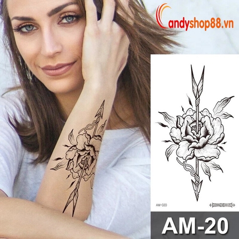 Hình xăm tattoo hoa AM-020