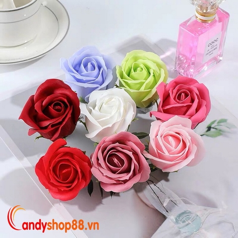 Hoa hồng sáp thơm trang trí hộp quà 50 bông